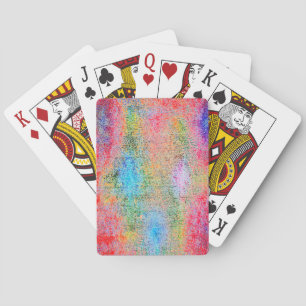 Depredation of colours playing cards