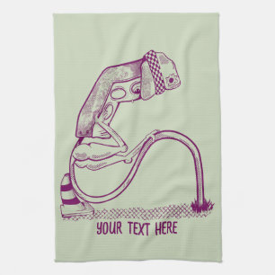 Depressed traffic light tea towel