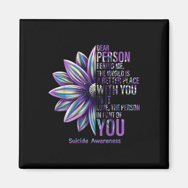 Depression And Suicide Prevention Awareness Person Magnet (Front)