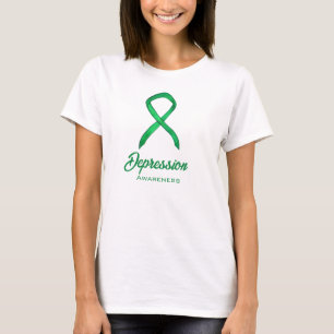 Depression Awareness Ribbon Custom Art Shirts