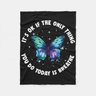 Depression Awareness Suicide Prevention 11  Fleece Blanket