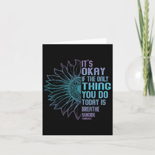 Depression Awareness Suicide Prevention 13 Card