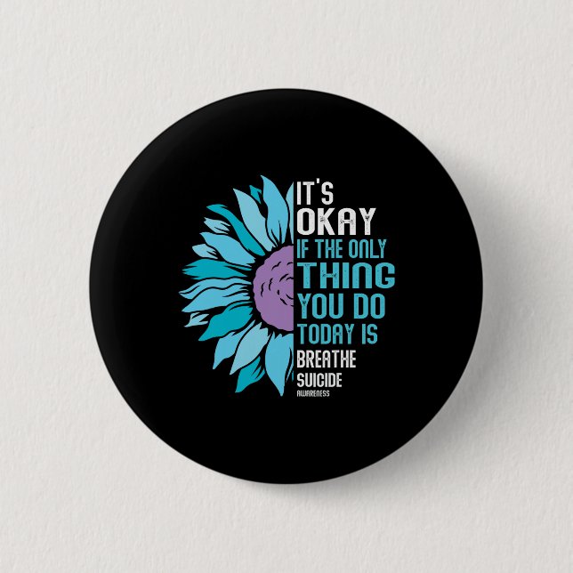 Depression Awareness Suicide Prevention 9  6 Cm Round Badge (Front)