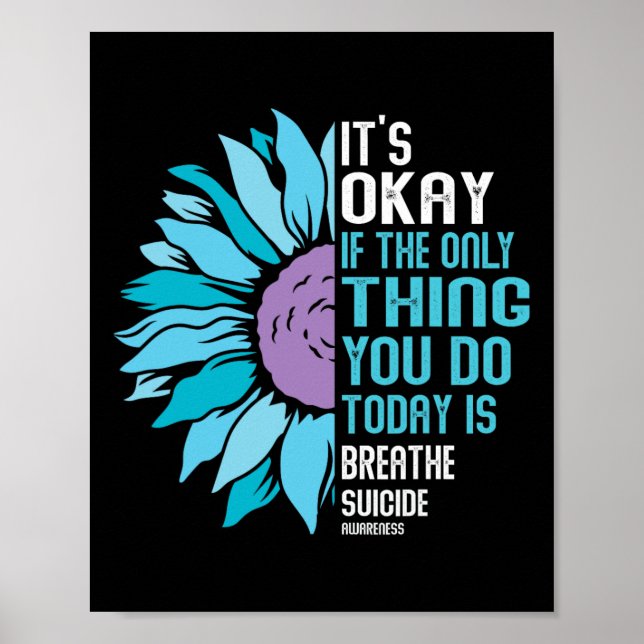 Depression Awareness Suicide Prevention 9  Poster (Front)