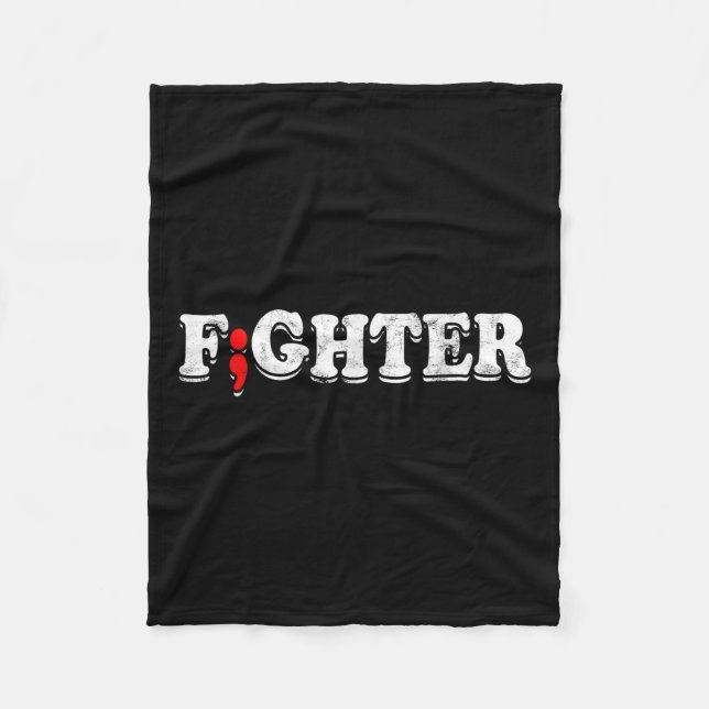 Depression Awareness Suicide Prevention Anxiety  Fleece Blanket (Front)