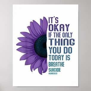 Depression Awareness Suicide Prevention Poster