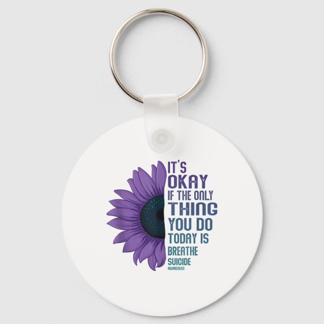 Depression Awareness Suicide Prevention Tank Top_7 Key Ring (Front)