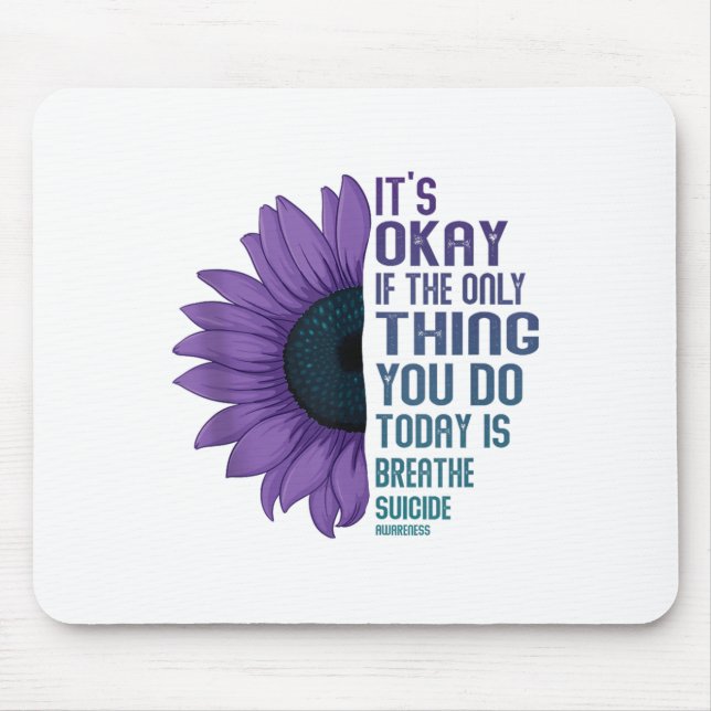 Depression Awareness Suicide Prevention Tank Top_7 Mouse Pad (Front)