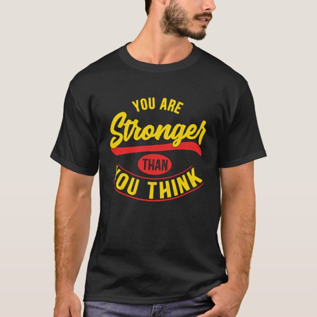 Depression Awareness Support  Stronger Than You Th T-Shirt (Front)