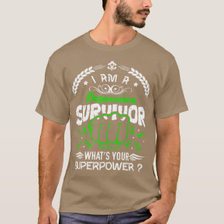 Depression Awareness Survivor Whats Your Superpowe T-Shirt