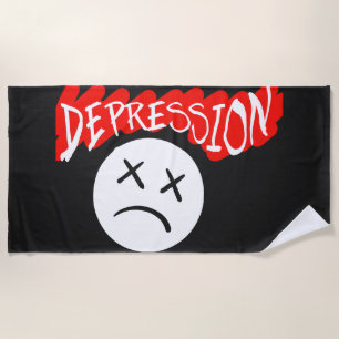 Depression  beach towel