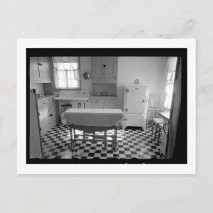 Depression-Era Farm Kitchen Postcard