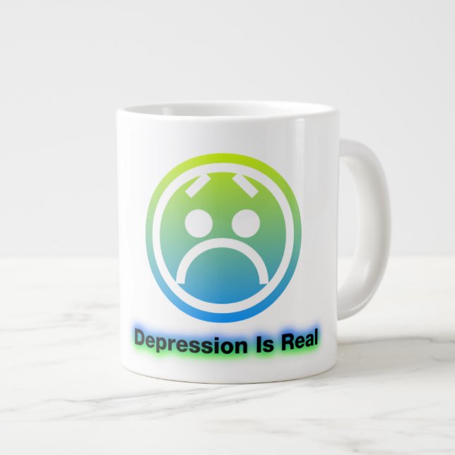 Depression Jumbo  mug (Front Right)