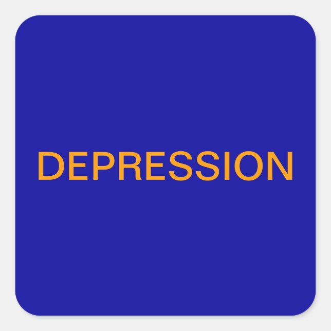 Depression Medical Chart Labels (Front)