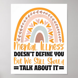 Depression Mental Illness Mental Health Awareness  Poster