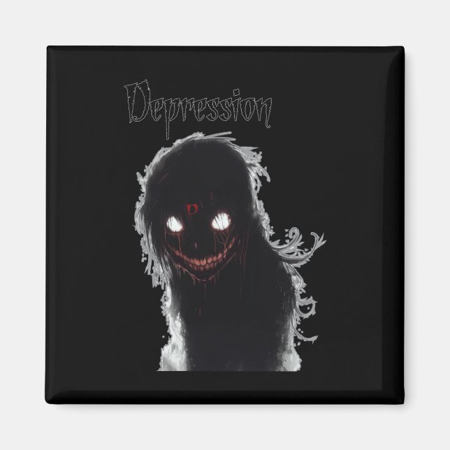 Depression Sticker  Magnet (Front)