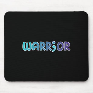 Depression Warrior Anti Suicide Anxiety Awareness Mouse Pad
