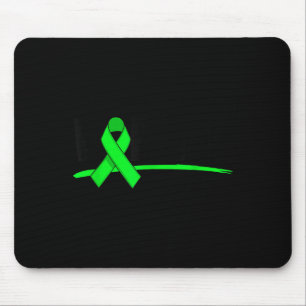 Depression Warrior Ribbon Mental Health Awareness Mouse Pad