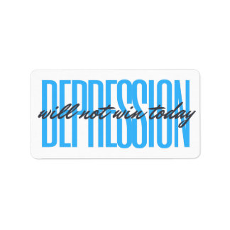Depression Will Not Win Today Stickers