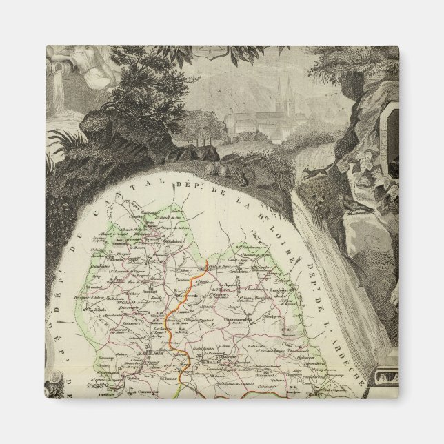 Dept Any Lozere Magnet (Front)