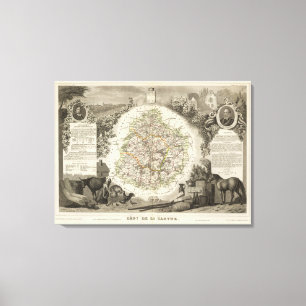 Dept. De La Sarthe Canvas Print