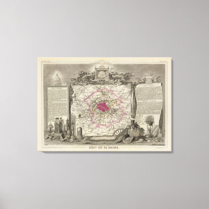 Dept. De La Seine Canvas Print