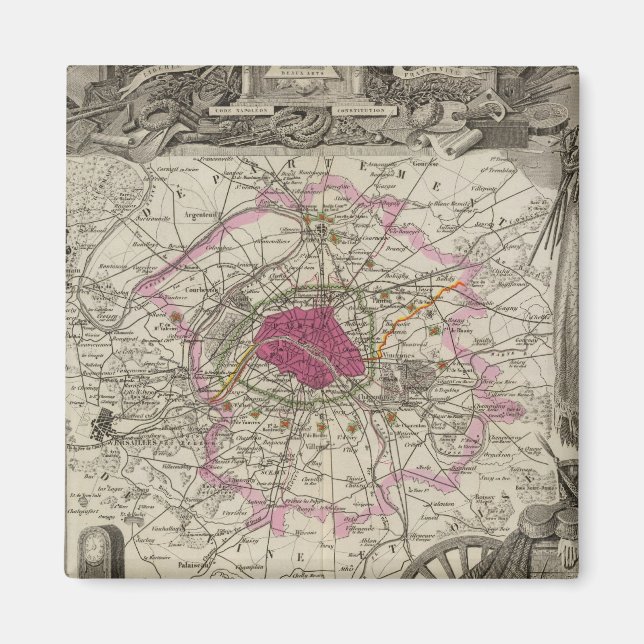 Dept. De La Seine Magnet (Front)