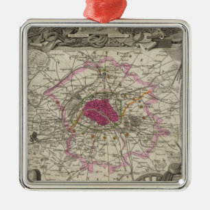 Dept. De La Seine Metal Tree Decoration