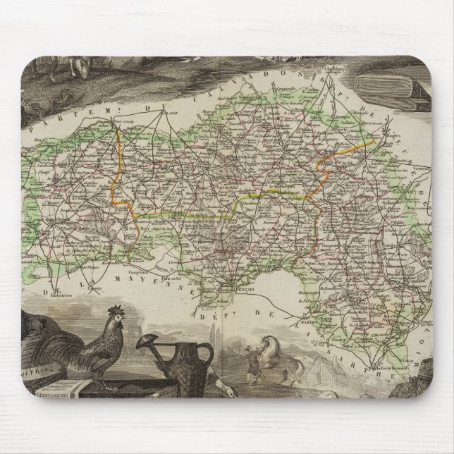 Dept. De L'Orne Mouse Pad (Front)