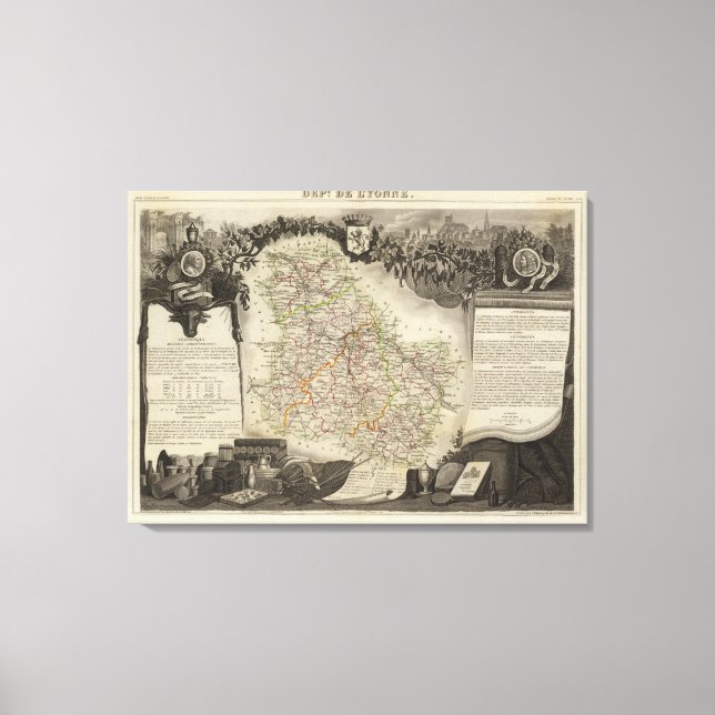 Dept De Lyonne Canvas Print (Front)