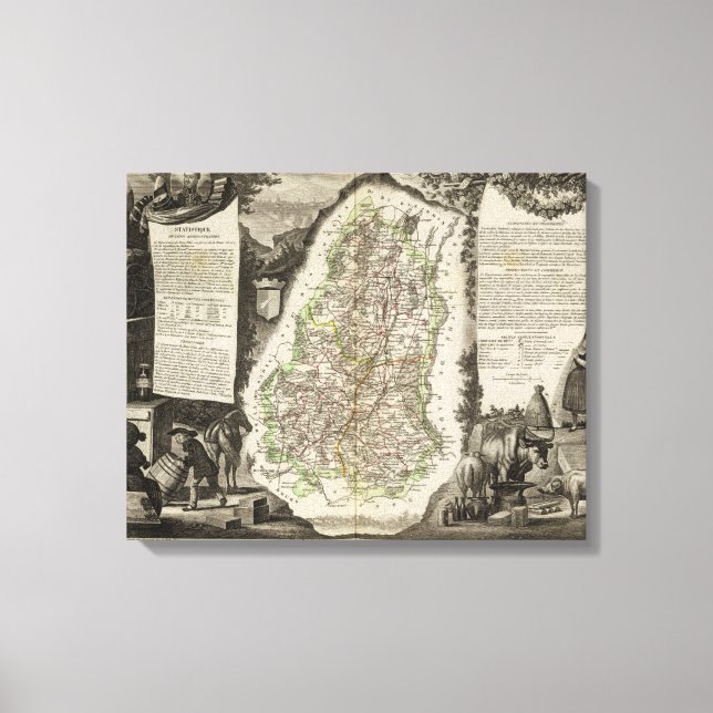 Dept. Du Haut Rhin Canvas Print (Front)