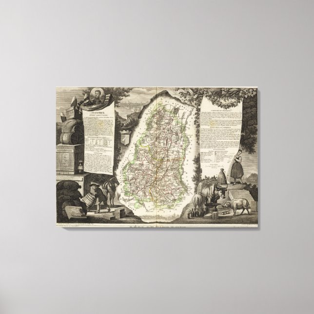 Dept. Du Haut Rhin Canvas Print (Front)