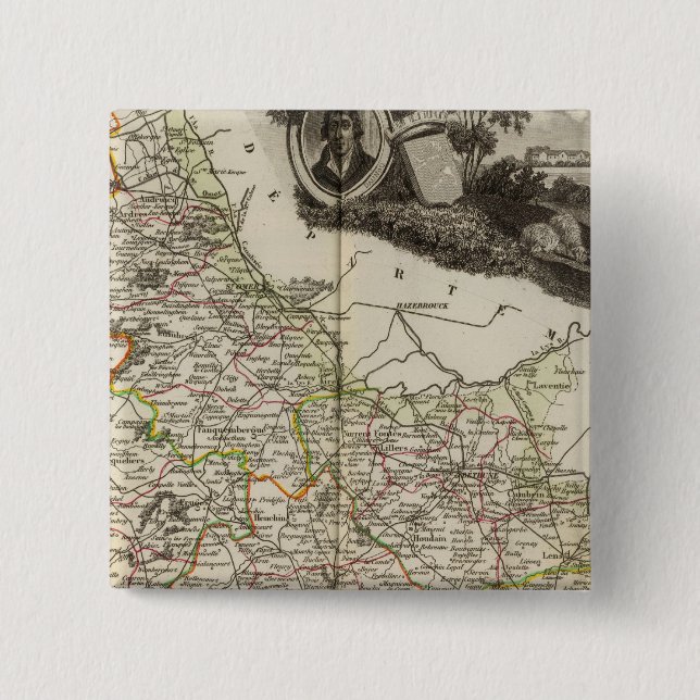 Dept. of Dover 15 Cm Square Badge (Front)