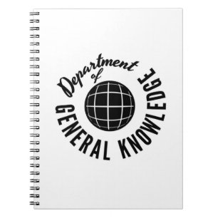 Dept. Of General Knowledge Spiral Notebook