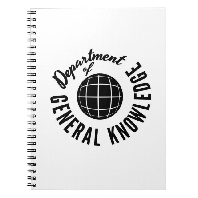 Dept. Of General Knowledge Spiral Notebook (Front)