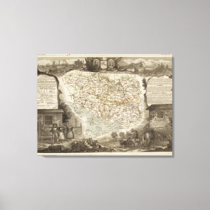 Dept. of Morbihan Canvas Print