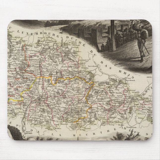 Dept. of Moselle Mouse Pad (Front)