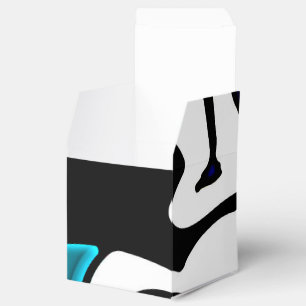 Depth Charge: Abstract Black, White & Blue Favour Box