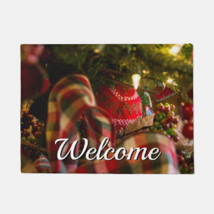 Depth Of A Christmas Tree Welcome Doormat