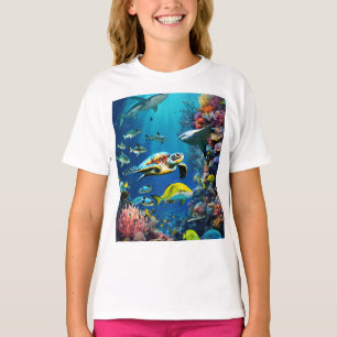 Depths of Harmony: Life Beneath the Waves T-Shirt