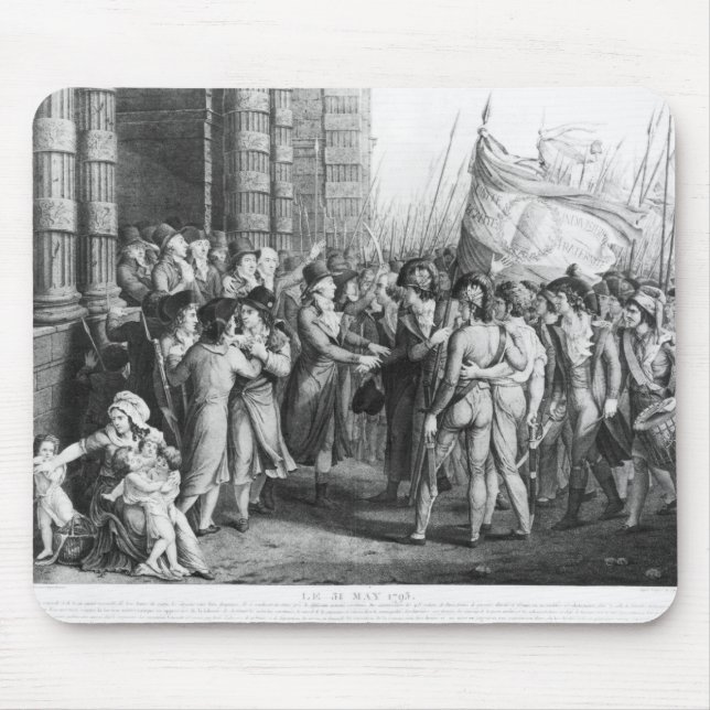 Deputies of National Convention leaving Assembly Mouse Pad (Front)