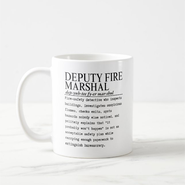 Deputy fire marshall coffee mug (Left)