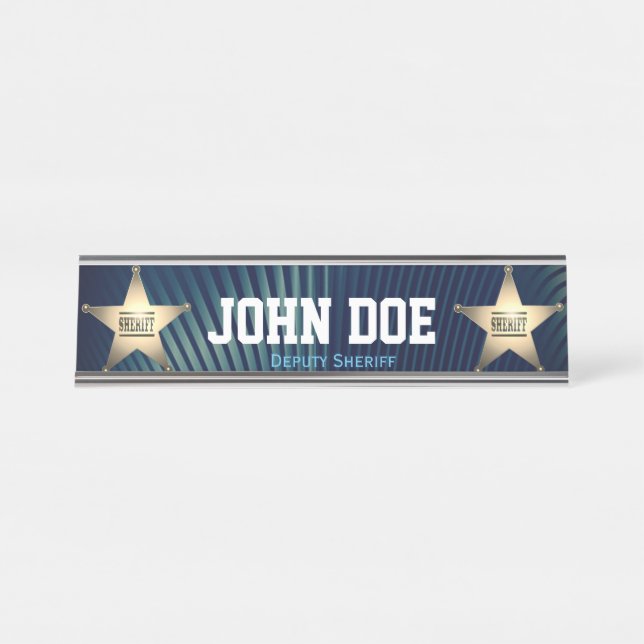 Deputy Sheriff Desk Name Plate (Front)