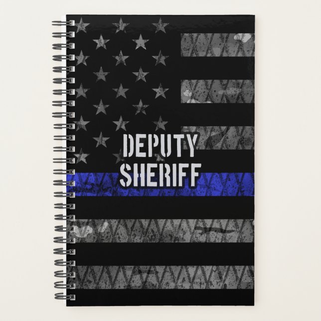 Deputy Sheriff Distressed Flag Planner (Front)