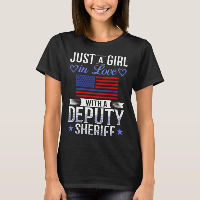 Deputy Sheriff Wife Police Chief Sheriff s Officer T-Shirt (Front)