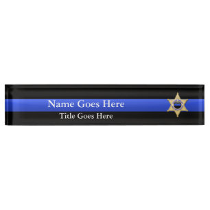 Deputy Star Brothers Keeper Badge Desk Name Plate
