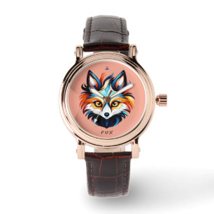Der Bunte Fuchs - Kopf Portrait Watch