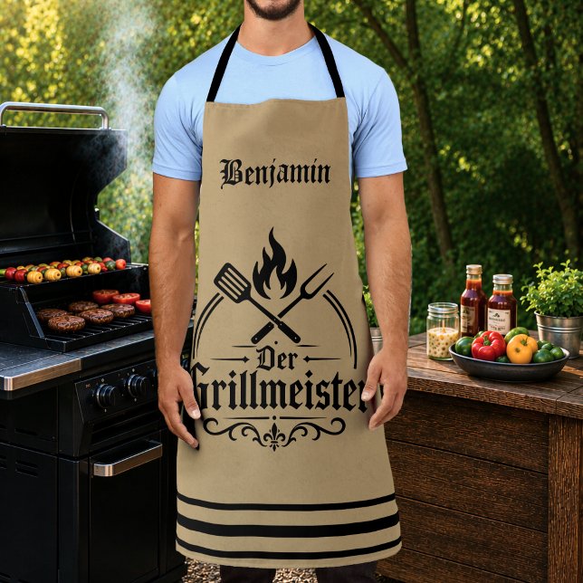 Der Grillmeister Monogram BBQ Grill Master Apron (Der Grillmeister Monogram BBQ Grill Master Apron)