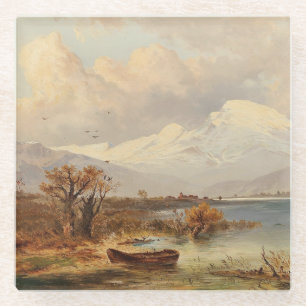 Der Haider See – Emil Barbarini Glass Coaster