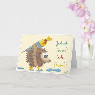 Der Igel kommt in die Schule Card